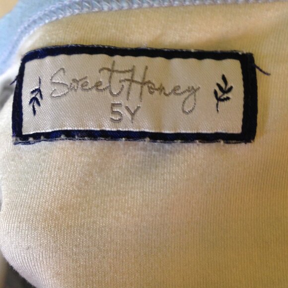 Sweet Honey Blue Gingham One-Piece Sleeper 5Y - Picture 3 of 5